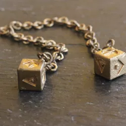 Star wars gold dice of han solo