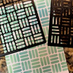 Stencil - Basketweave!