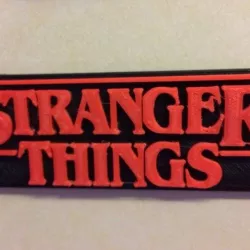 Stranger Things Logo Multicoloured