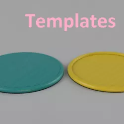 Templates for coasters