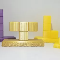 Tetris Trophies (all 7 pieces) - Maximus Cup Tetris 99 - Nintendo Switch