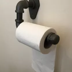 Toilet Paper Holder 3D Print (Mimic Industrial Pipe)