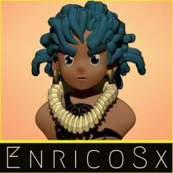 Tribal Boy Bust