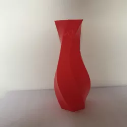 twisted hexagon vase