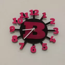 Wall Clock With Letter