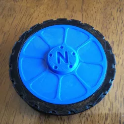 Wheel fidget spinner - complete with tire