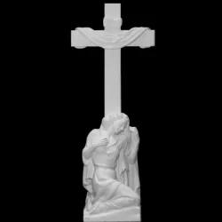 Woman with a cross