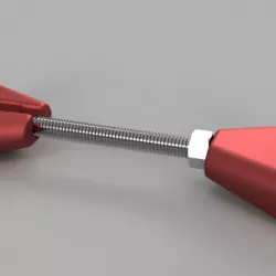 Wood Clamp Quick Adjust 3/8 Rod