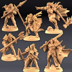 $15.00Human Fighters Guild - 4 Modular + 2 Heroes