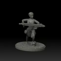 $2.00Female warrior - 28mm miniature