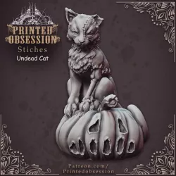 $3.00Stiches the Zombie Cat - Small Familar - DnD