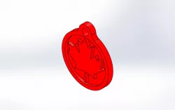 3D printed key chain-Maple leaf