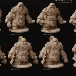 $9.998 x Dwarven Rogue Miniatures