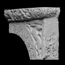Architectural fragment from the pulpit of Sant'Ambrogio