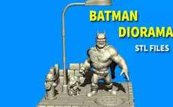 Batman cartoon - diorama