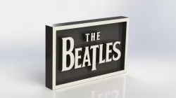 Beatles Logo Plaque Rectangle