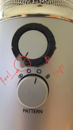 Blue yeti microphone gain knob modification
