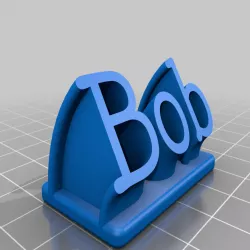 Bob name plate