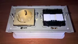 Box for the power socket - Подрозетник двойной 136x67x44