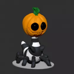 Burton - Spider Pumpkin - Single color and multi material