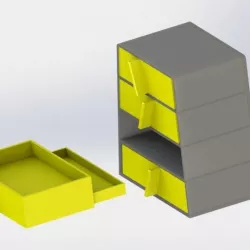 Cabinet with secret compartment