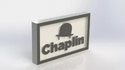 Chaplin Logo Plaque Rectangle
