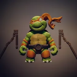 Chibi Mutant Ninja Turtles - Mickey!!