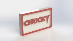 Chucky Logo Plaque Rectangle
