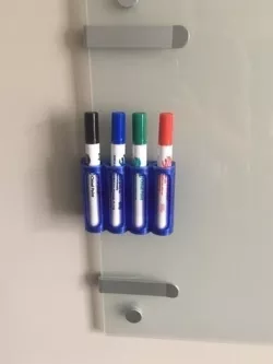 Clip on Dry Erase Marker Holder
