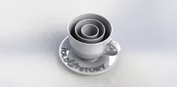 coffee set LED candle mount