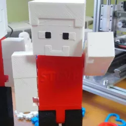 Community Print 3D Print of Articulated Steve from Minecraft