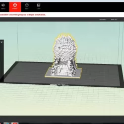 Community Print 3D Print of Game of Thrones - Iron Throne
