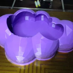 Community Print 3D Print of Low Poly Cloud Storage