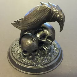Community Print 3D Print of Raven Skull