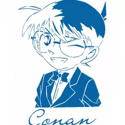 Conan Edogawa stencil