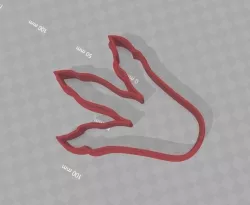 Cookie Cutter - Dinosaur Foot