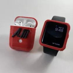 Custom Apple watch and Airpodcase