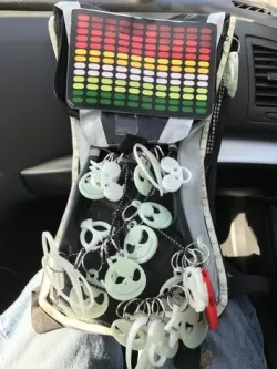 Deadmau5 head flat keychain