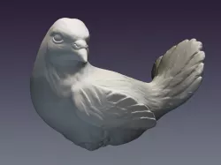 Decorative dove 3D print model