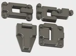 Door hinges for Traxxas TRX-4 body