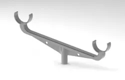 Double feeder rod holder for one stand