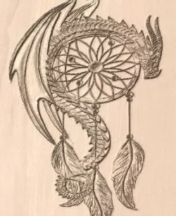 Dragon 3d bas relief
