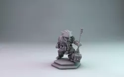 dwarf warrior 3D print model
