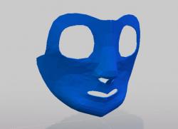 Blank face mask 3D model