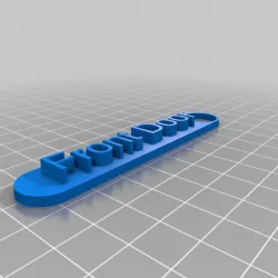 Front door key ring
