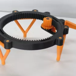 Fully 3D-printable turntable