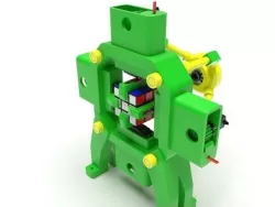 Fully 3D-Printed Rubik's Cube Solving Robot