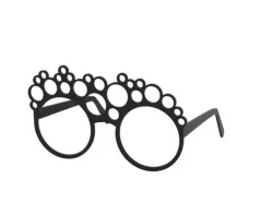 Glasses with bubble maker