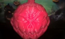 Halloween Pumpkin scarecrow head (no support)