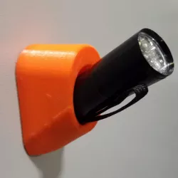 Harbor Freight flashlight holder